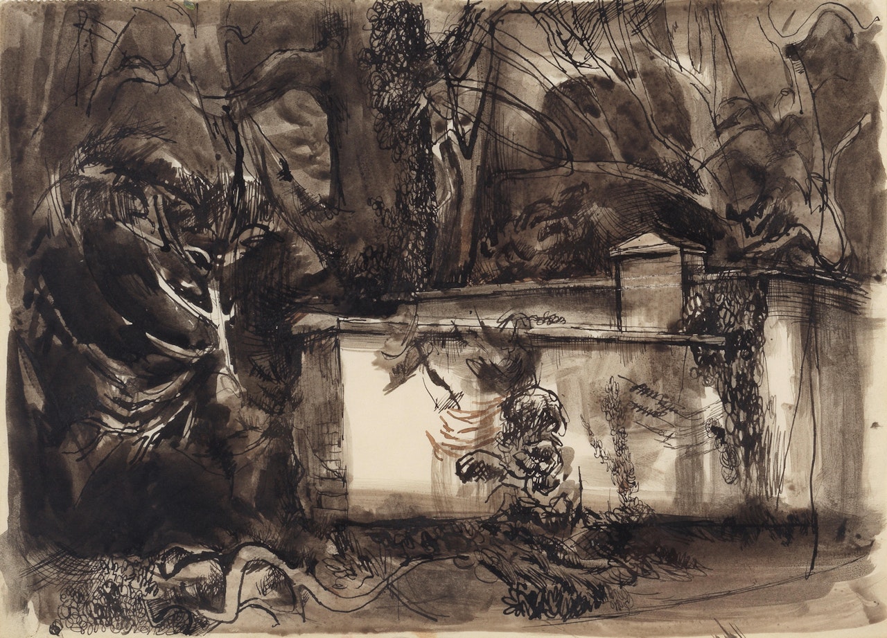 The Garden at Ashton Gifford by Keith Vaughan