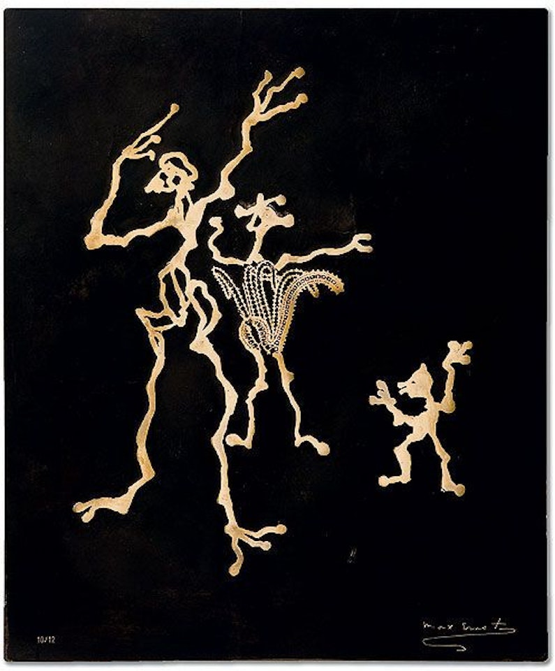 Three characters by Max Ernst