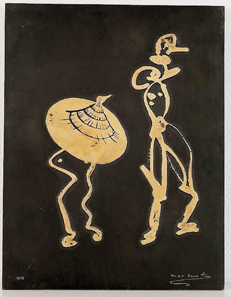 Two surrealist characters by Max Ernst