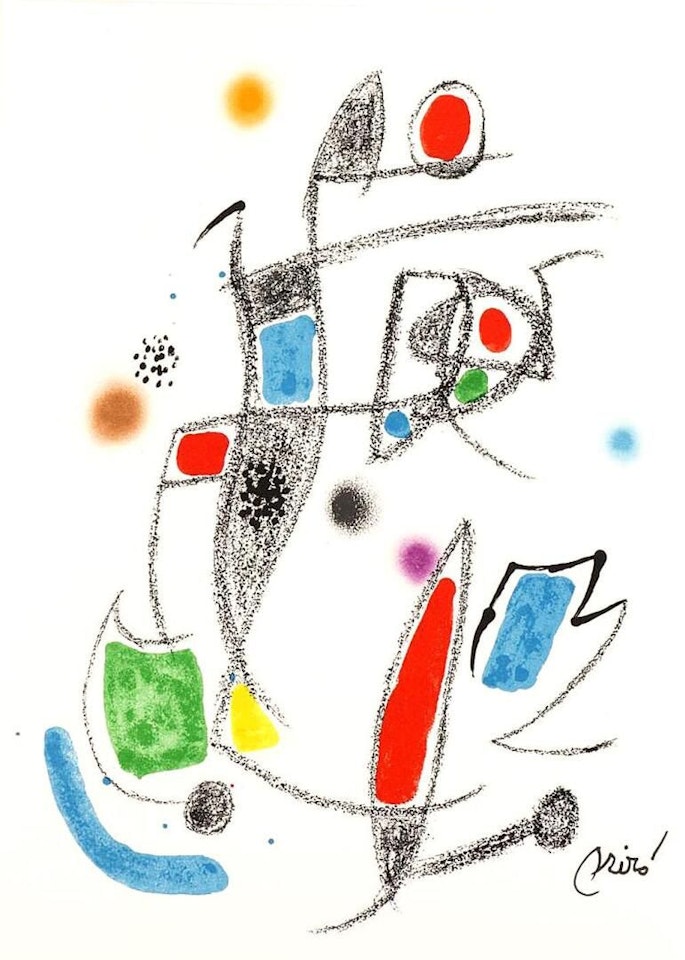 Maravillas with acrostic variations 10 by Joan Miró
