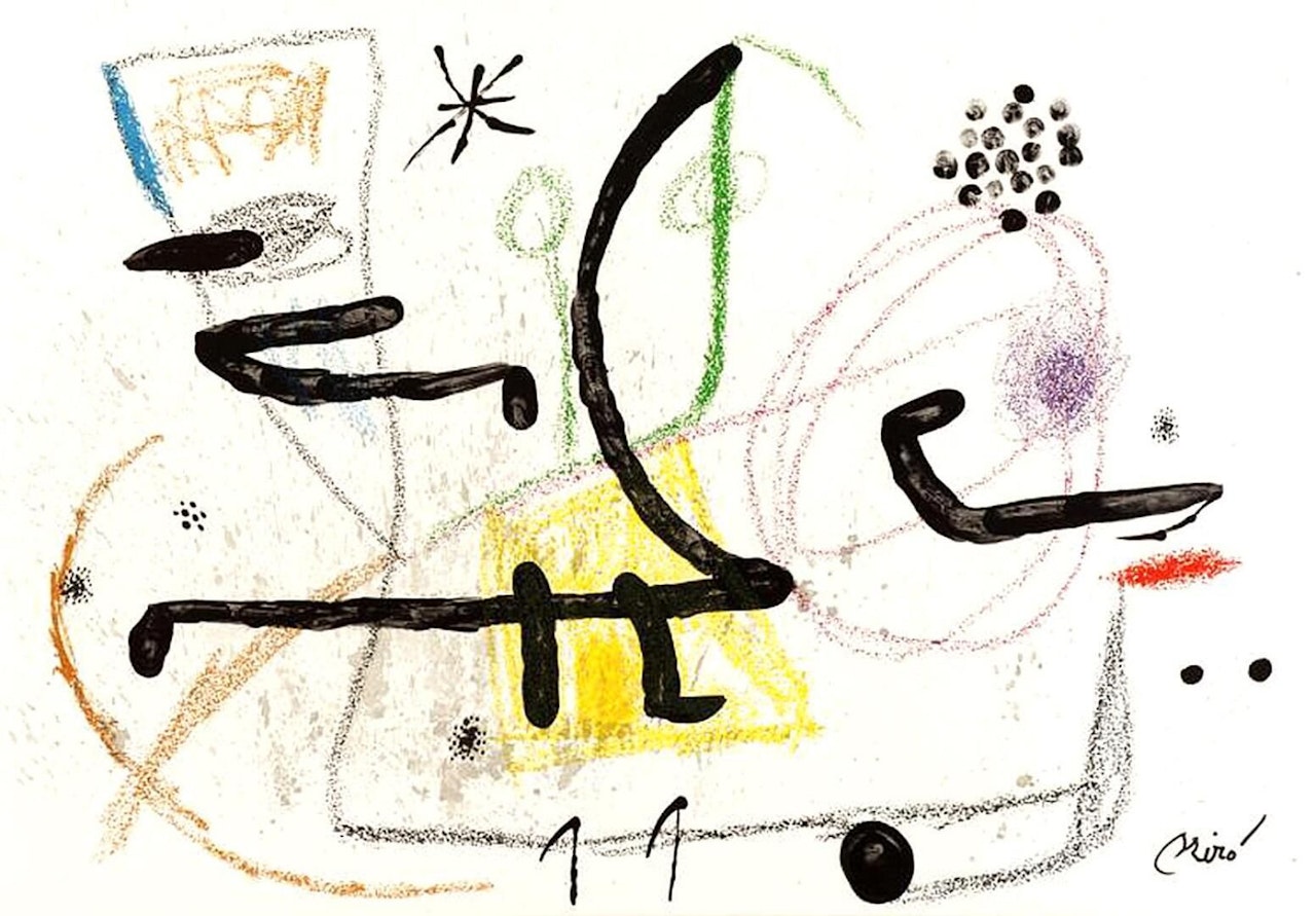Maravillas with acrostic variations 9 by Joan Miró