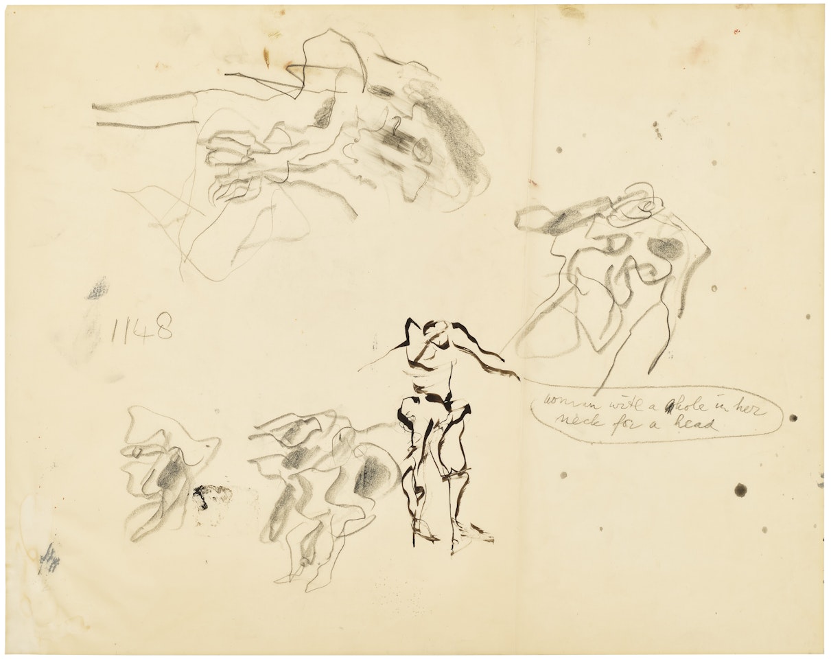 Untitled (Woman with a Hole in Her Neck for Her Head) by Willem de Kooning