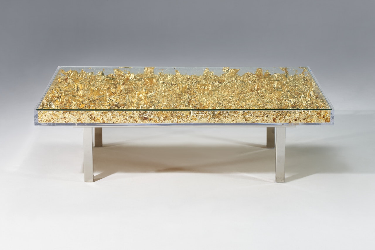 Table Monogold TM by Yves Klein