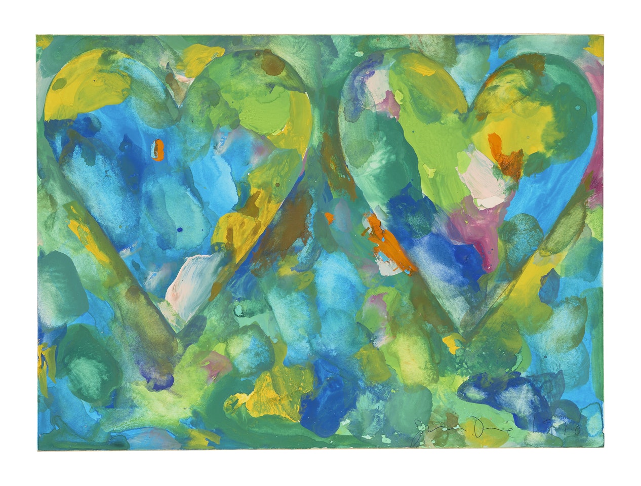 Double Hearts VII by Jim Dine