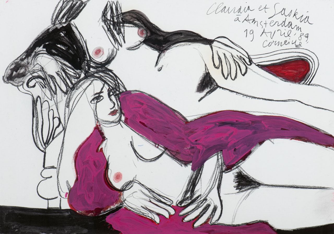Claudia et Saskia in Amsterdam (Claudia and Saskia in Amsterdam) by Corneille