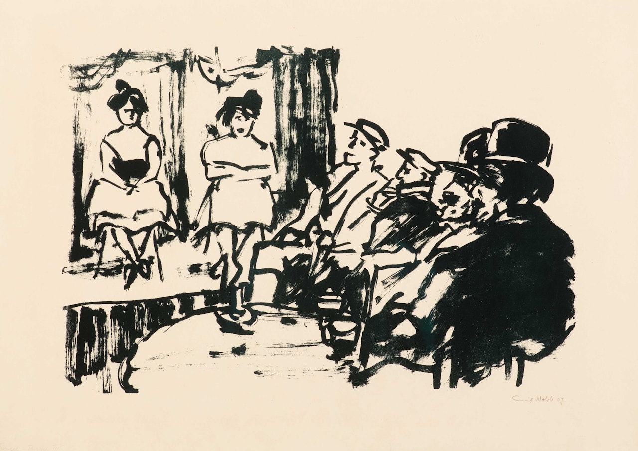 Tingel - Tangel III by Emil Nolde