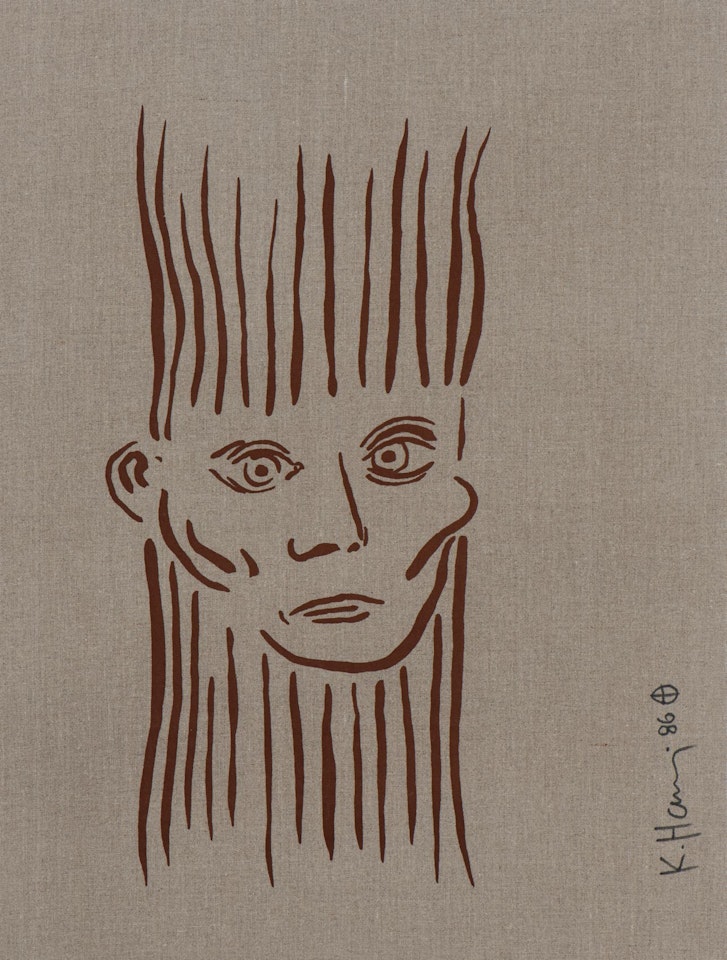 Portrait of Joseph Beuys, (from For Joseph Beuys) (1986-1987) by Keith Haring