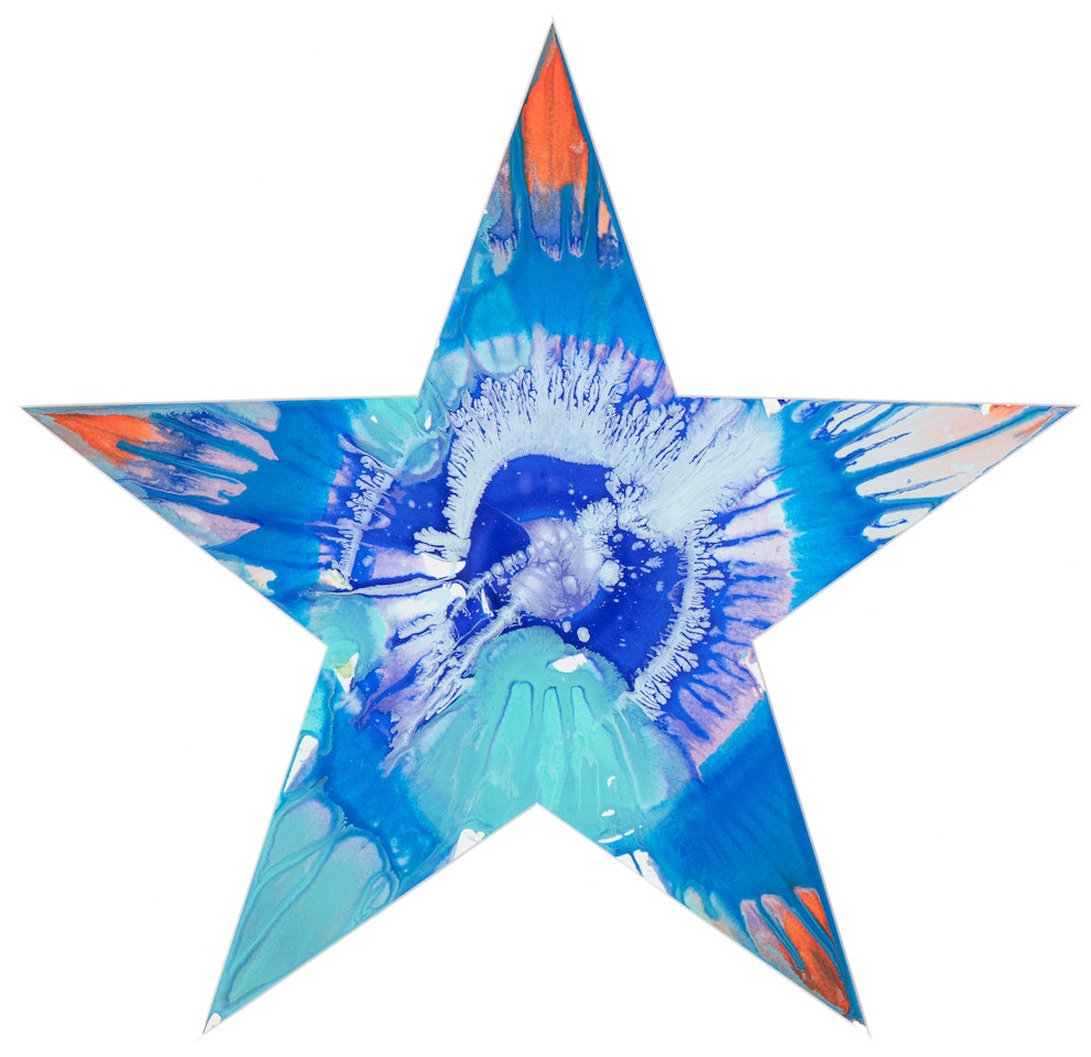 Star Spin Painting by Damien Hirst