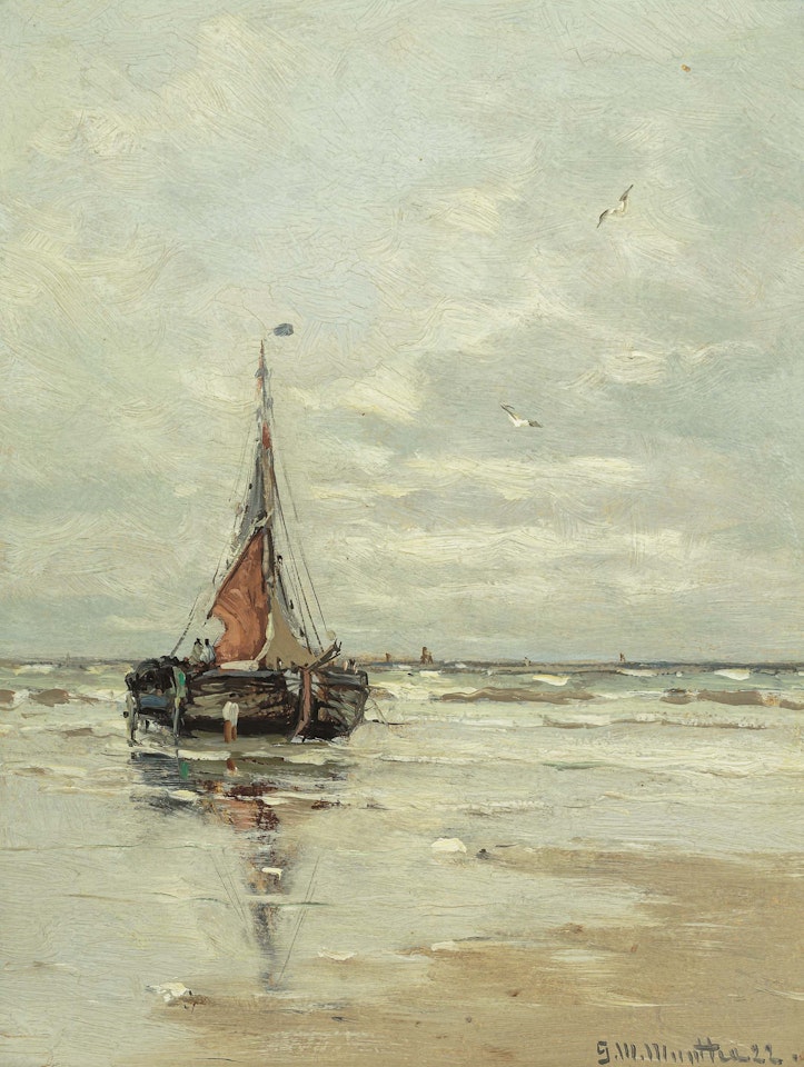 Bomschuit in the Surf by Gerhard Arij Ludwig Morgenstjerne Munthe