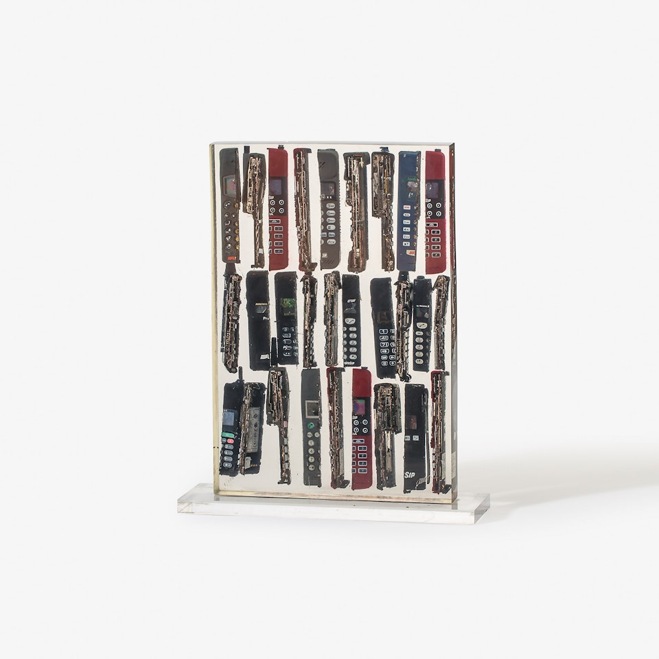 Sans titre (Inclusion de Telephones Portables by Arman