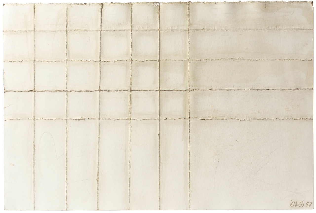 Ohne title (Knickfaltung) by Herbert Zangs