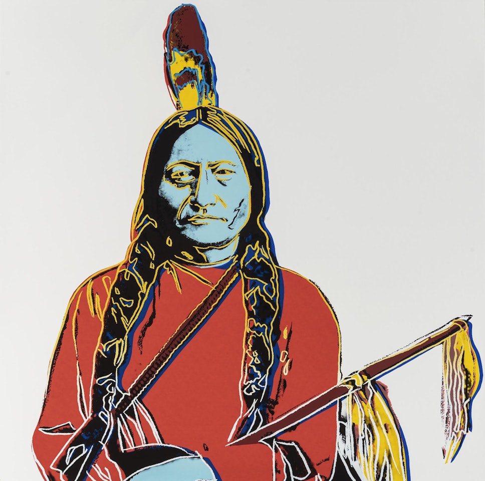 Sitting Bull (Printed for the portfolio Cowboys and Indians) by Andy Warhol