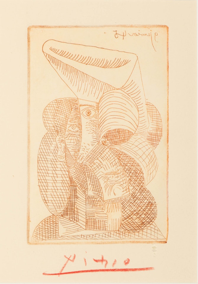 Tête de Femme au Chapeau (from Le Marteau sans Maître) by Pablo Picasso