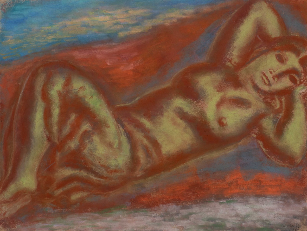Reclining Nude by Leo Gestel