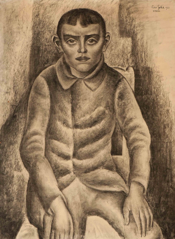 Boy on a chair by Leo Gestel