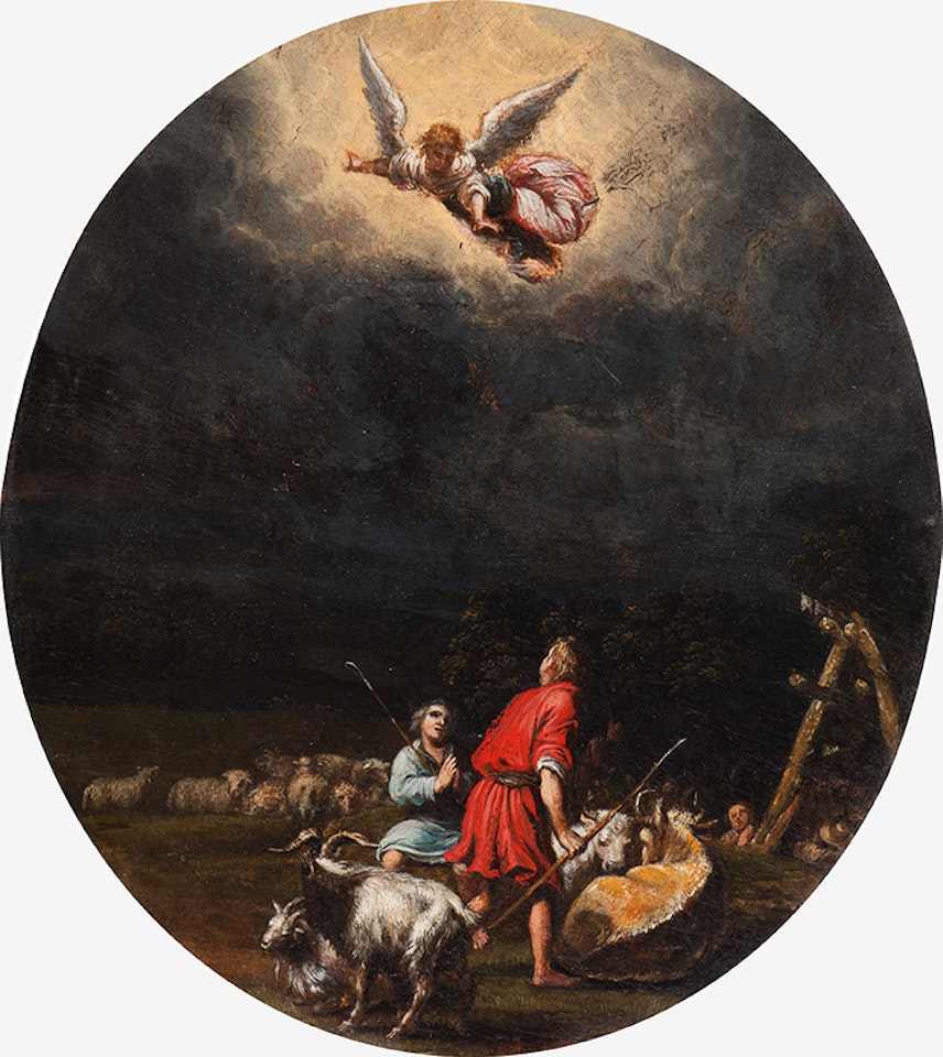 a)The Annunciation to the Shepherds; b)The adoration of the shepherds by French School