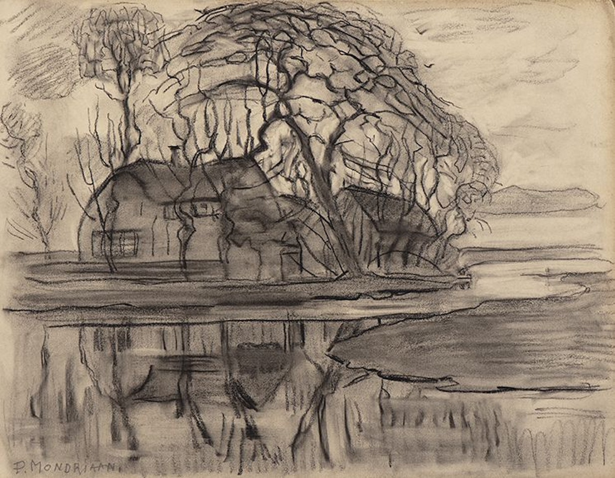 Farm near the village of Duivendrecht by Piet Mondrian