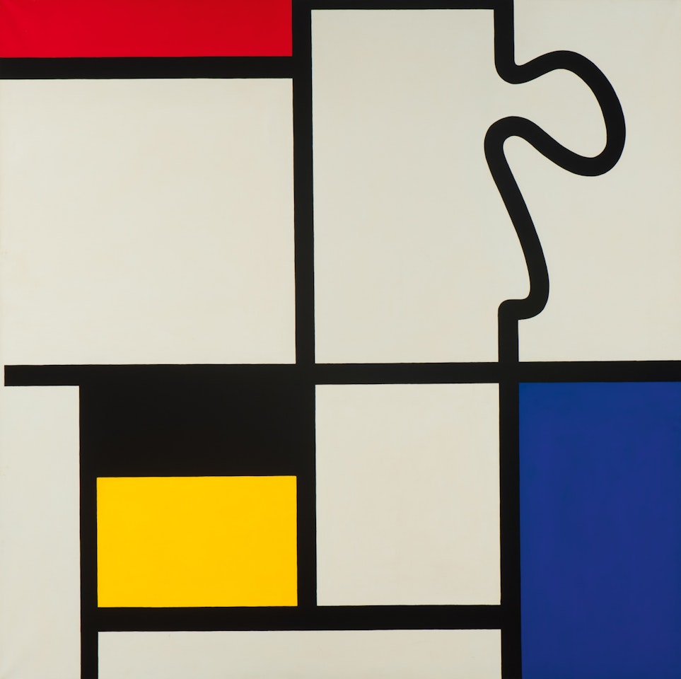 Mondrian revisited - Tableaux no. III: composition no. 14 by Rob Scholte