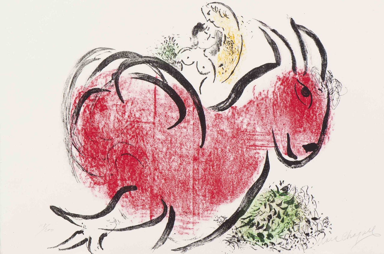 Le Coq Rouge by Marc Chagall