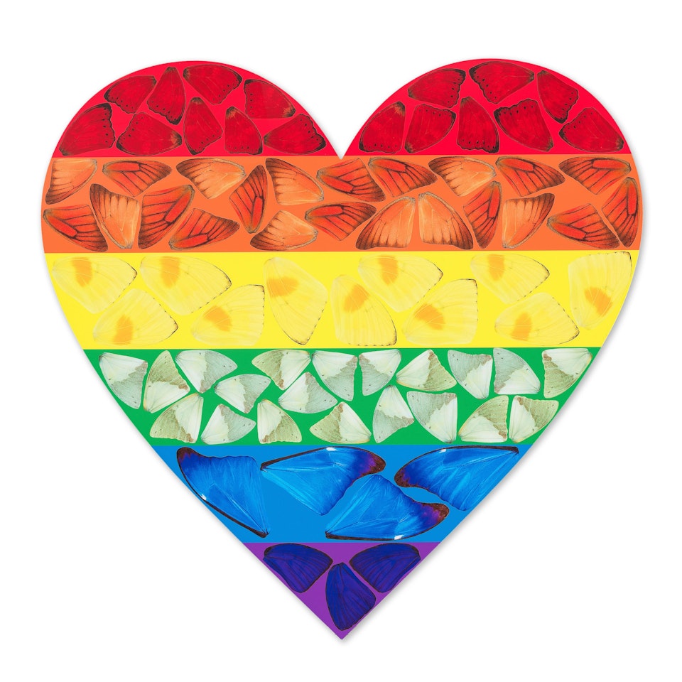 Butterfly Heart (Large) by Damien Hirst