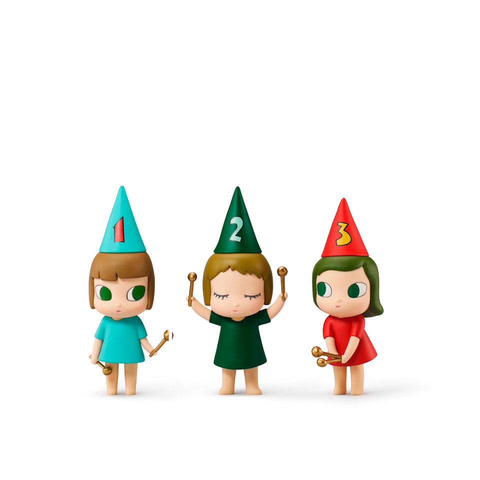 123 Drumming Girls by Yoshitomo Nara