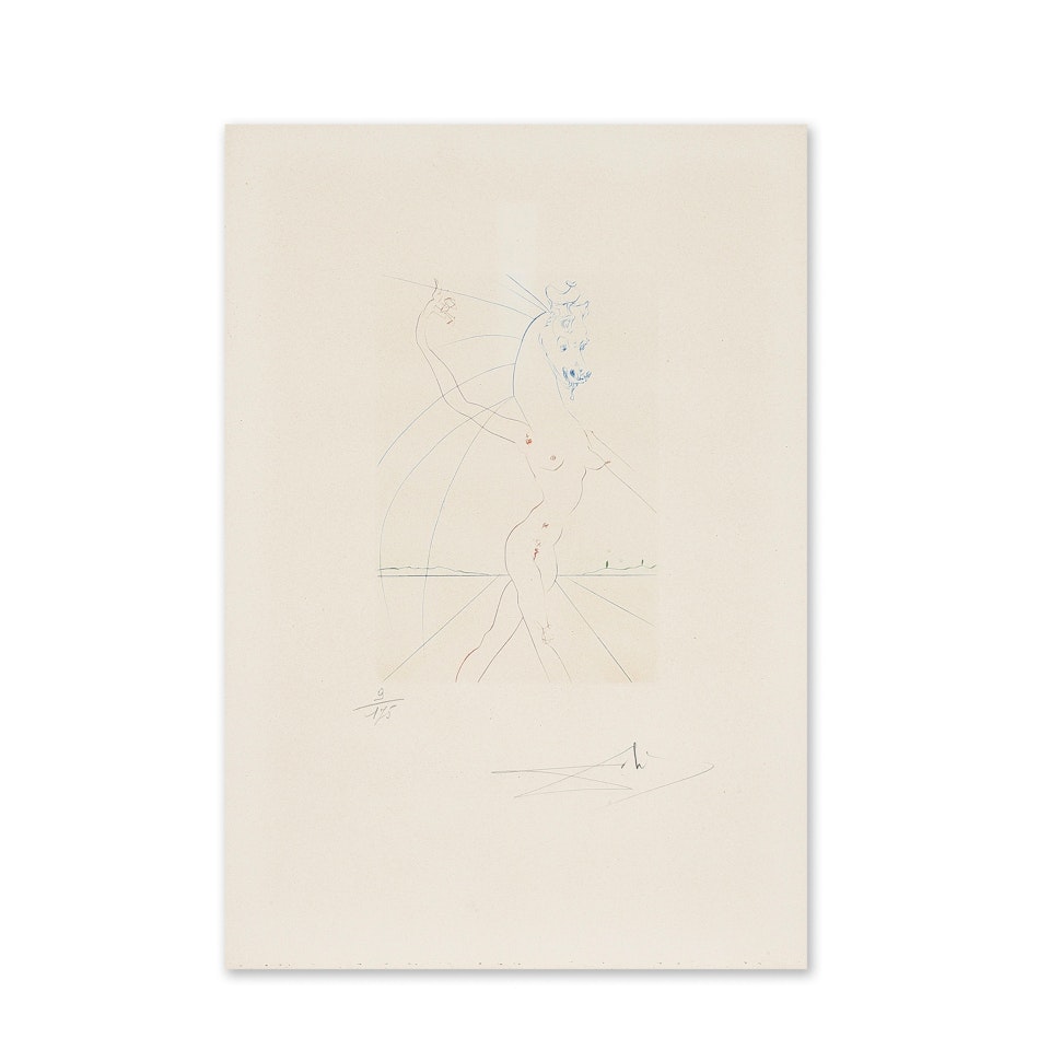 Hippofemme; De la suite "Femmes et chevaux" by Salvador Dali