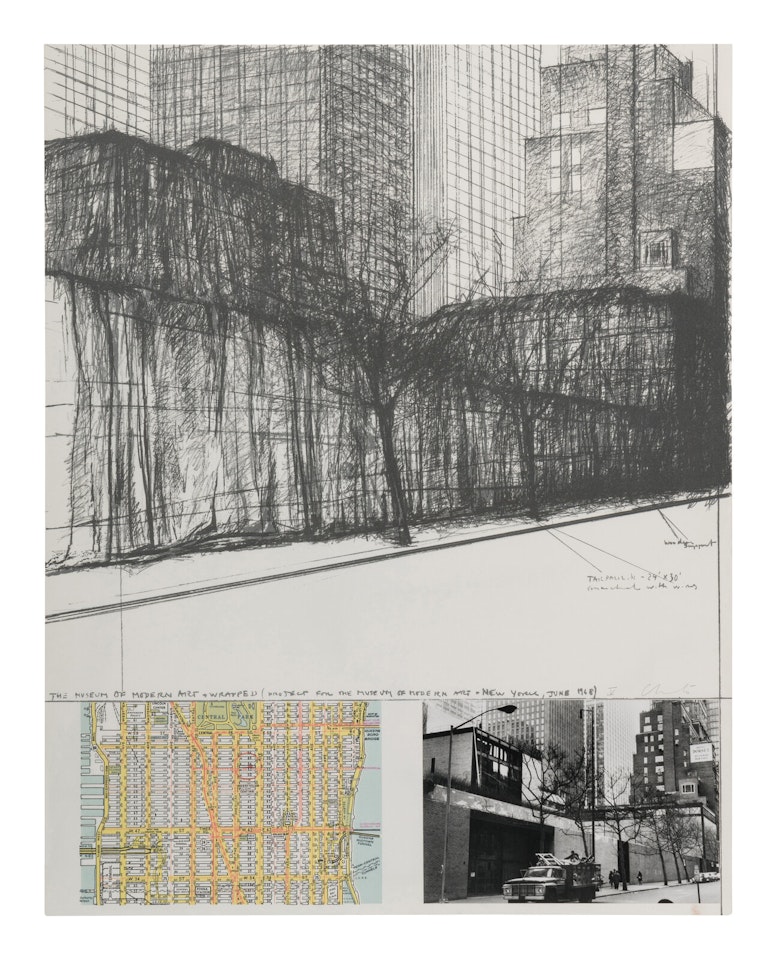 The Museum of Modern Art Wrapped (from (Some) Not Realized Projects) by Christo