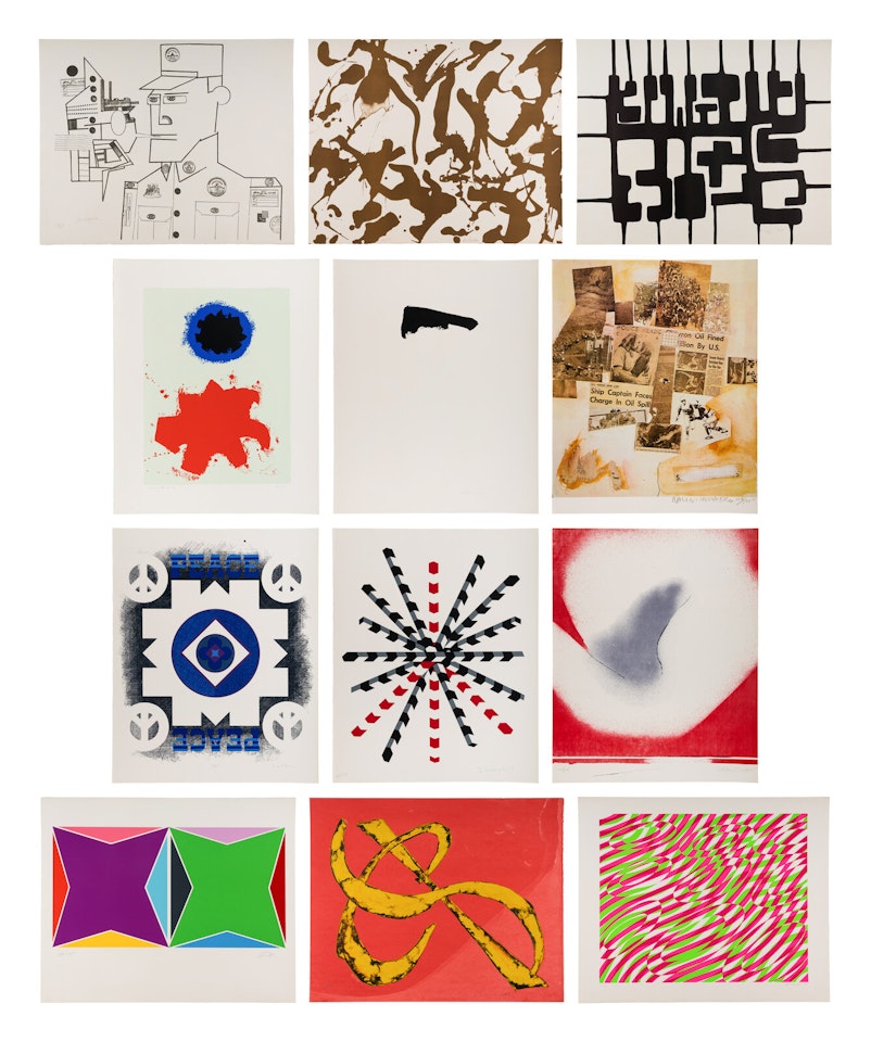 Peace Portfolio 1 (complete portfolio of 12 with portfolio case and text pages) by Various Artists