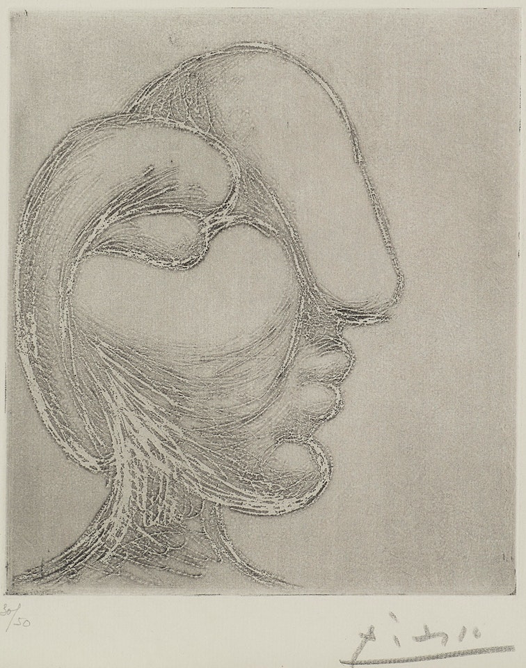 "Tête" 1933 by Pablo Picasso