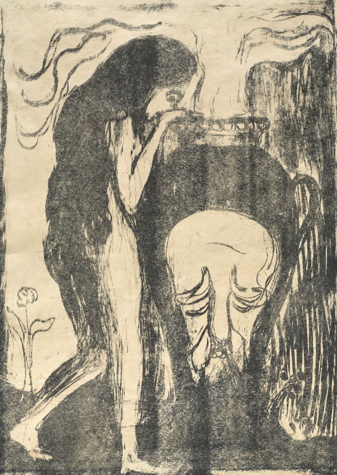 "The woman at the urn" / "The woman at the urn" by Edvard Munch