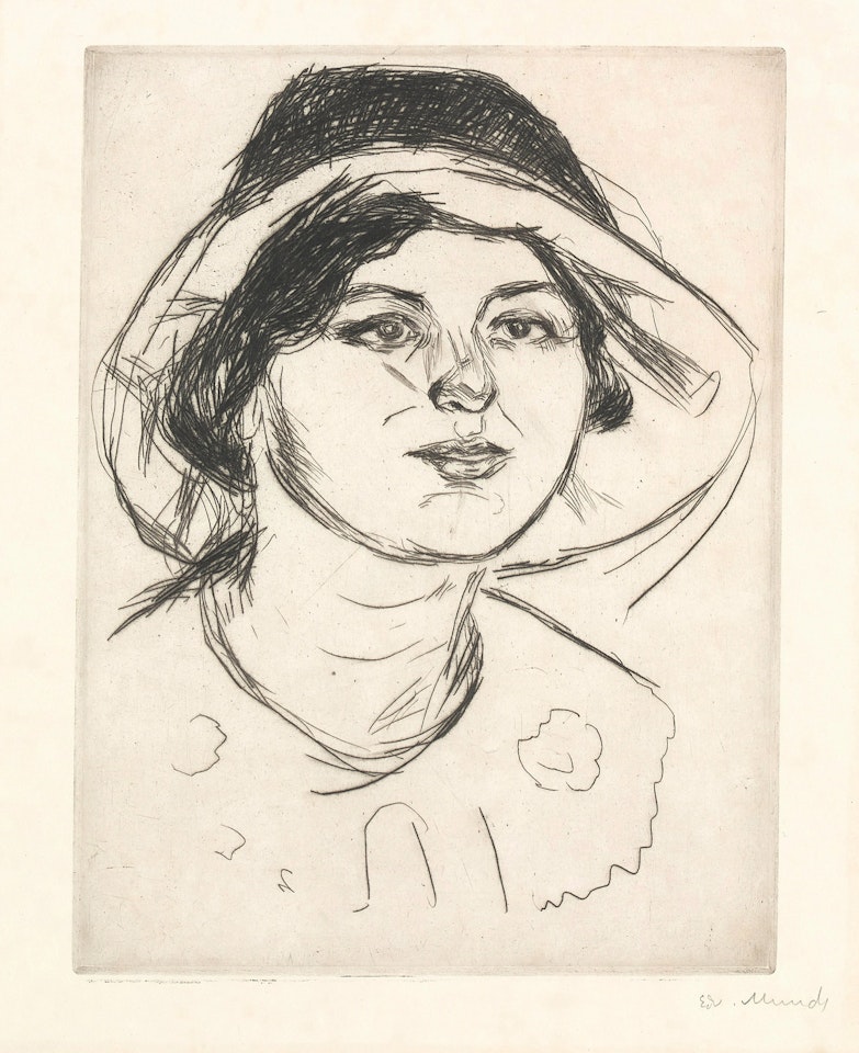"Celline with hat" / "Celline with hat" by Edvard Munch