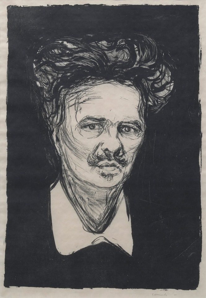August Strindberg by Edvard Munch