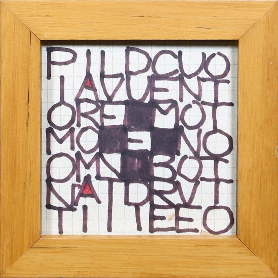 Pio Monti In Rome on 22 December 128 by Alighiero Boetti