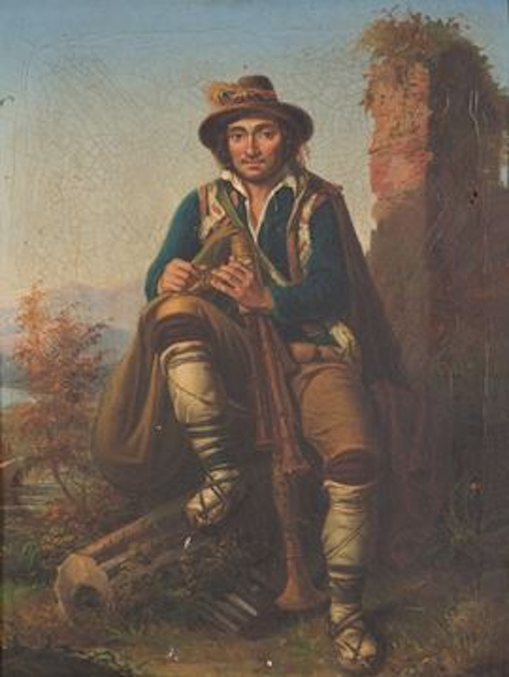 Peasant girl by Neapolitan School