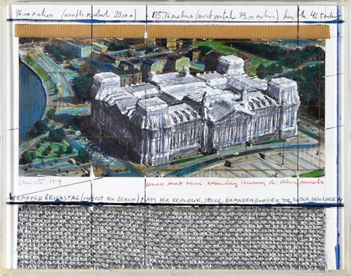Wrapped Reichstag (Projet for Berlin), Performed in 1994 by Christo