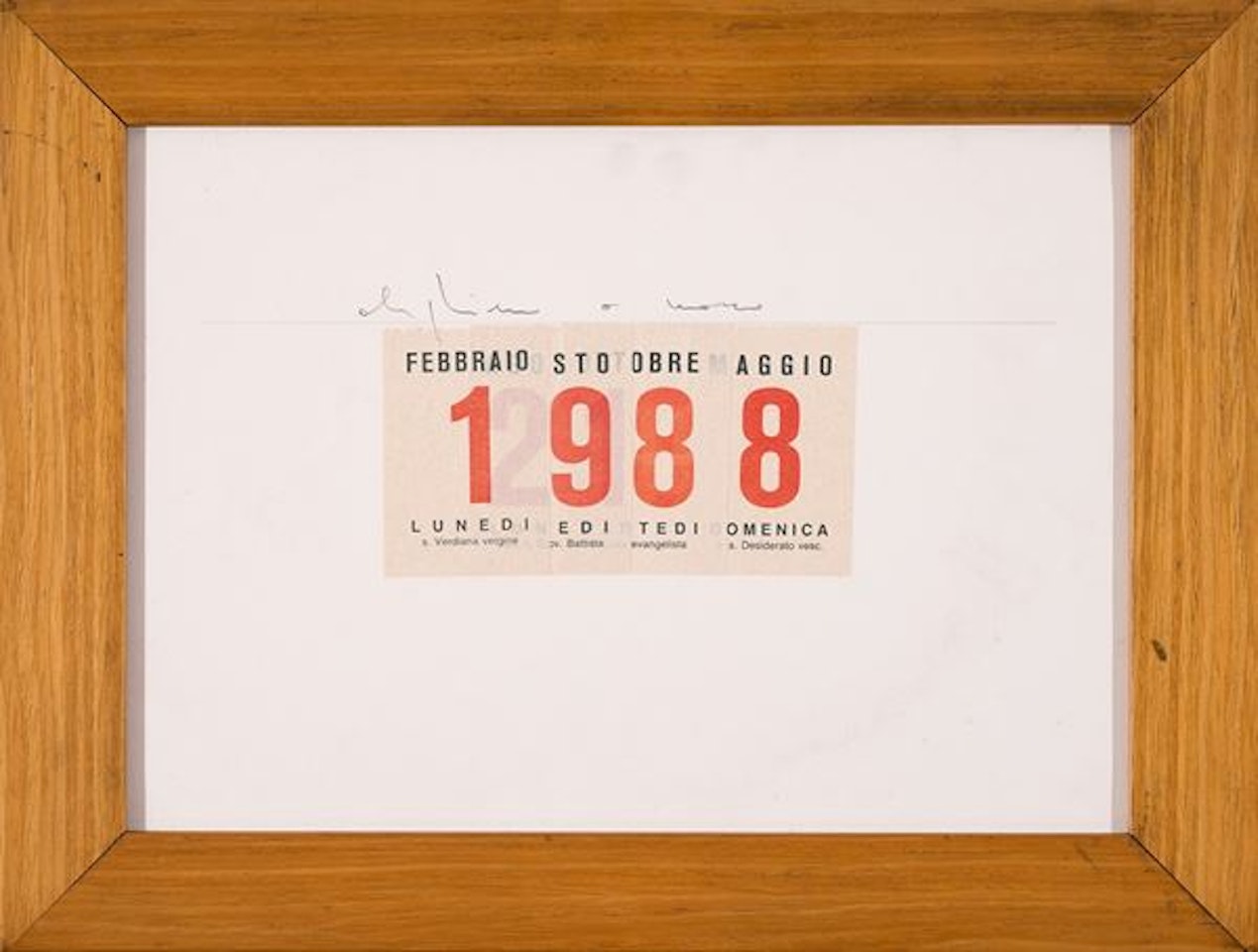 Calendar by Alighiero Boetti