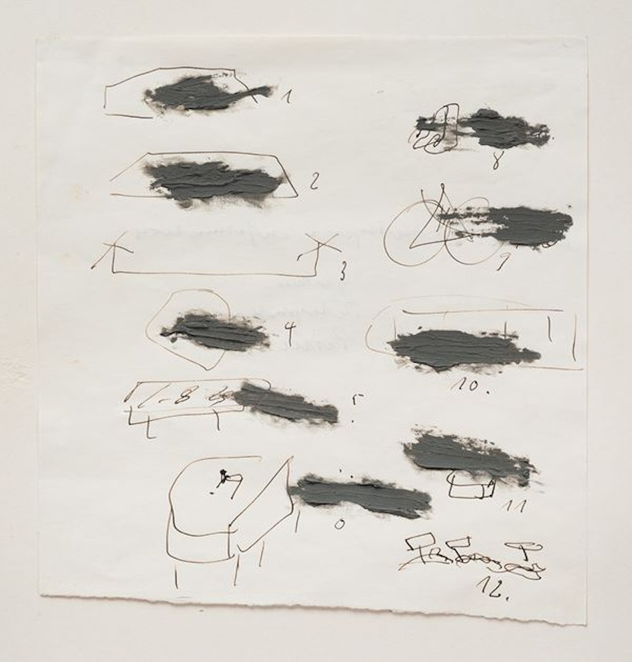 Partitur für Piano, Performed in 1972 by Joseph Beuys