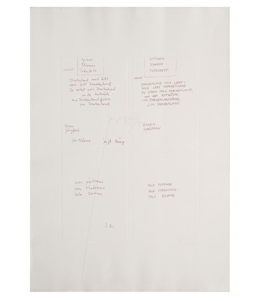 Not whores not madonnas only women by Joseph Beuys