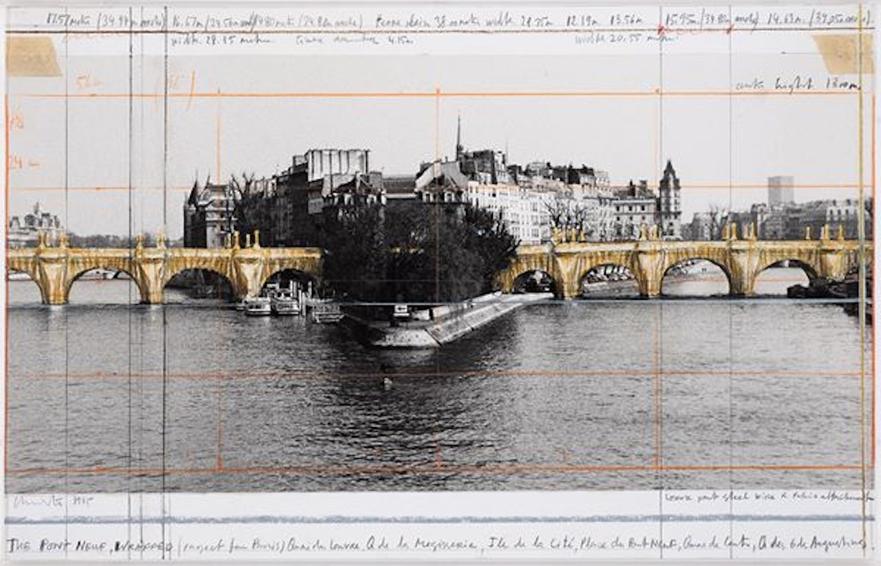 The Pont Neuf wrapped, Project for Paris by Christo