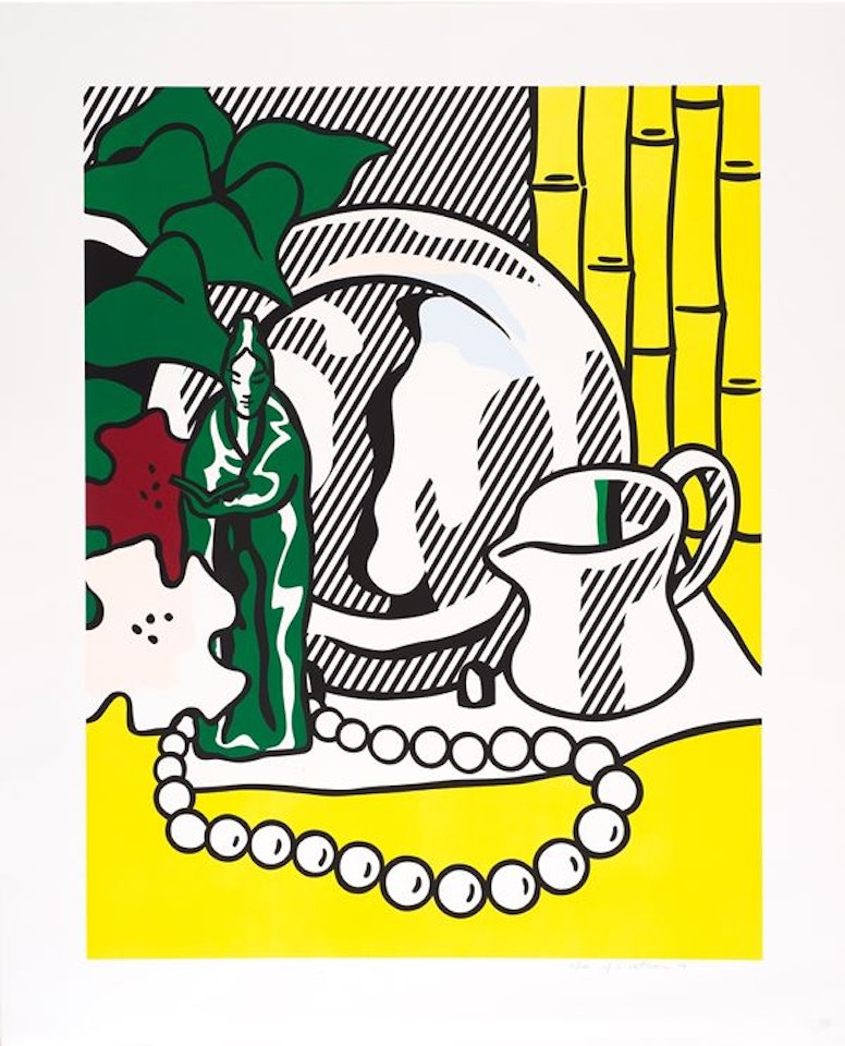 Still Life with Figurine, from Six Still Lifes (C. 128), by Roy Lichtenstein