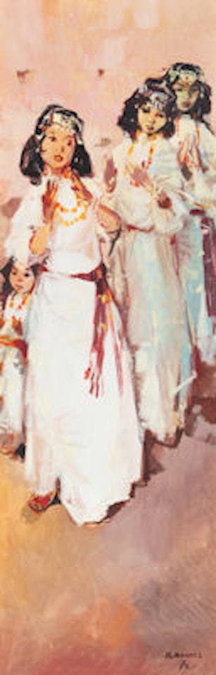 Berber dancers by Jean Gaston Mantel
