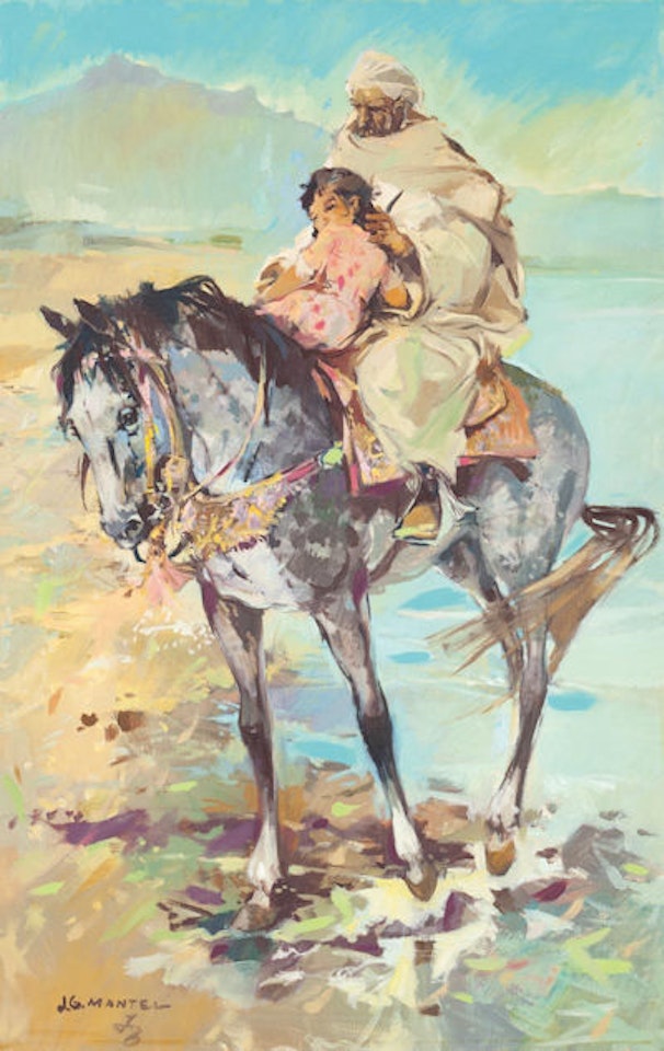 Country riding by Jean Gaston Mantel