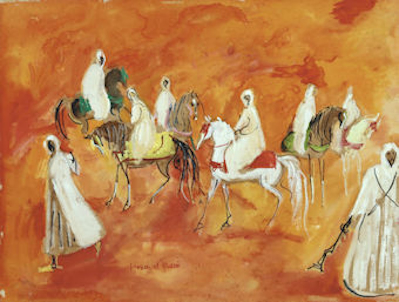 Preparation for the fantasia by Hassan El Glaoui