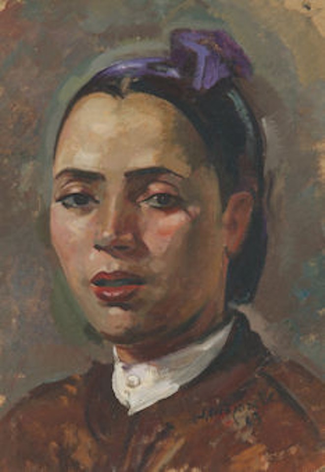 Portrait of Aïcha Dziri by Jacques Majorelle