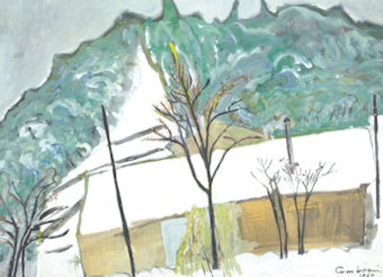 Tioumliline under the snow by Jilali Gharbaoui
