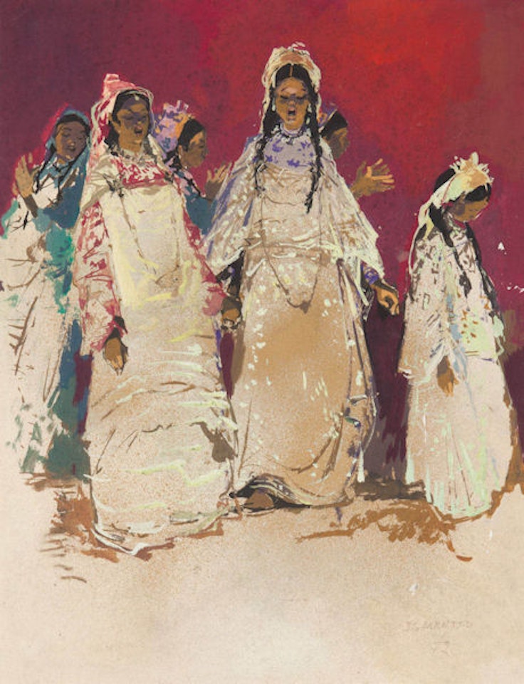 Danseuses de guÉdra by Jean Gaston Mantel