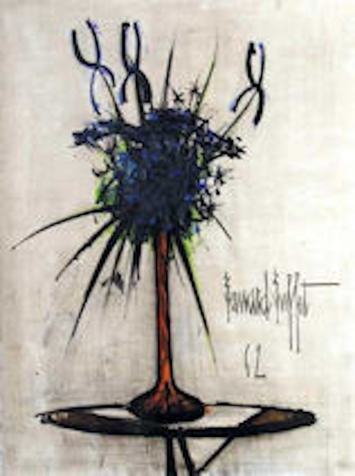 Le bouquet bleu by Bernard Buffet