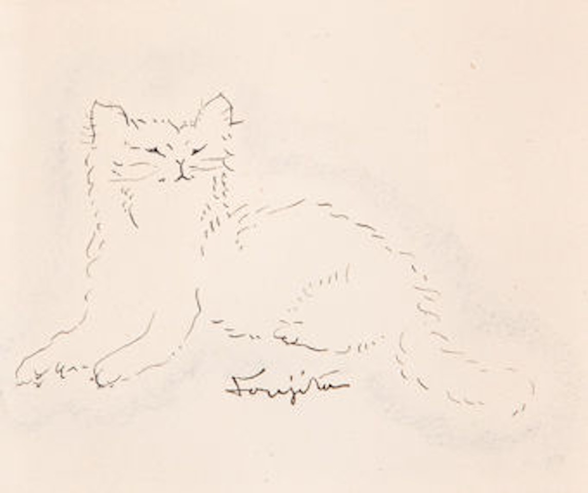 Cat by Leonard Tsuguharu Foujita