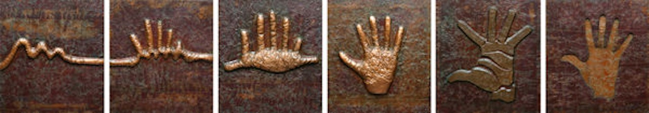 The birth of the hand by Farid Belkahia