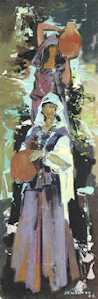 Moroccan women in the jar by Jean Gaston Mantel